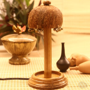 Handcrafted Coconut Dome Shade Table Lamp for Home Décor