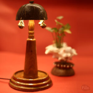 Handcrafted Coconut Shell Bedside Lamp
